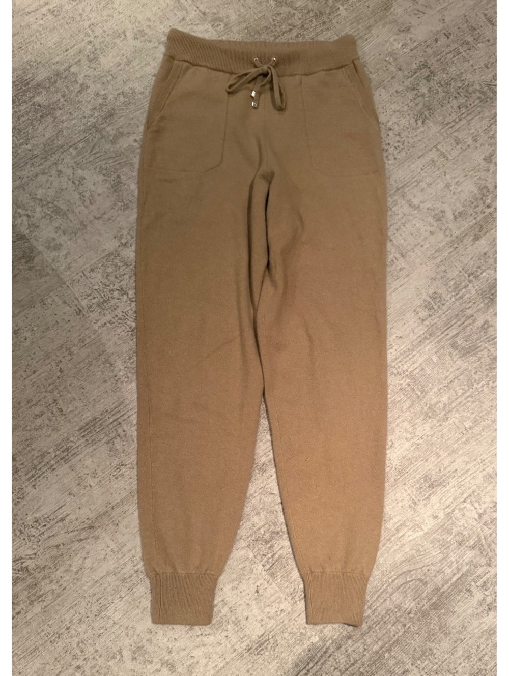 Excellent Ralph Lauren Purple Label cream beige camel cashmere jogger pant M - Picture 1 of 5